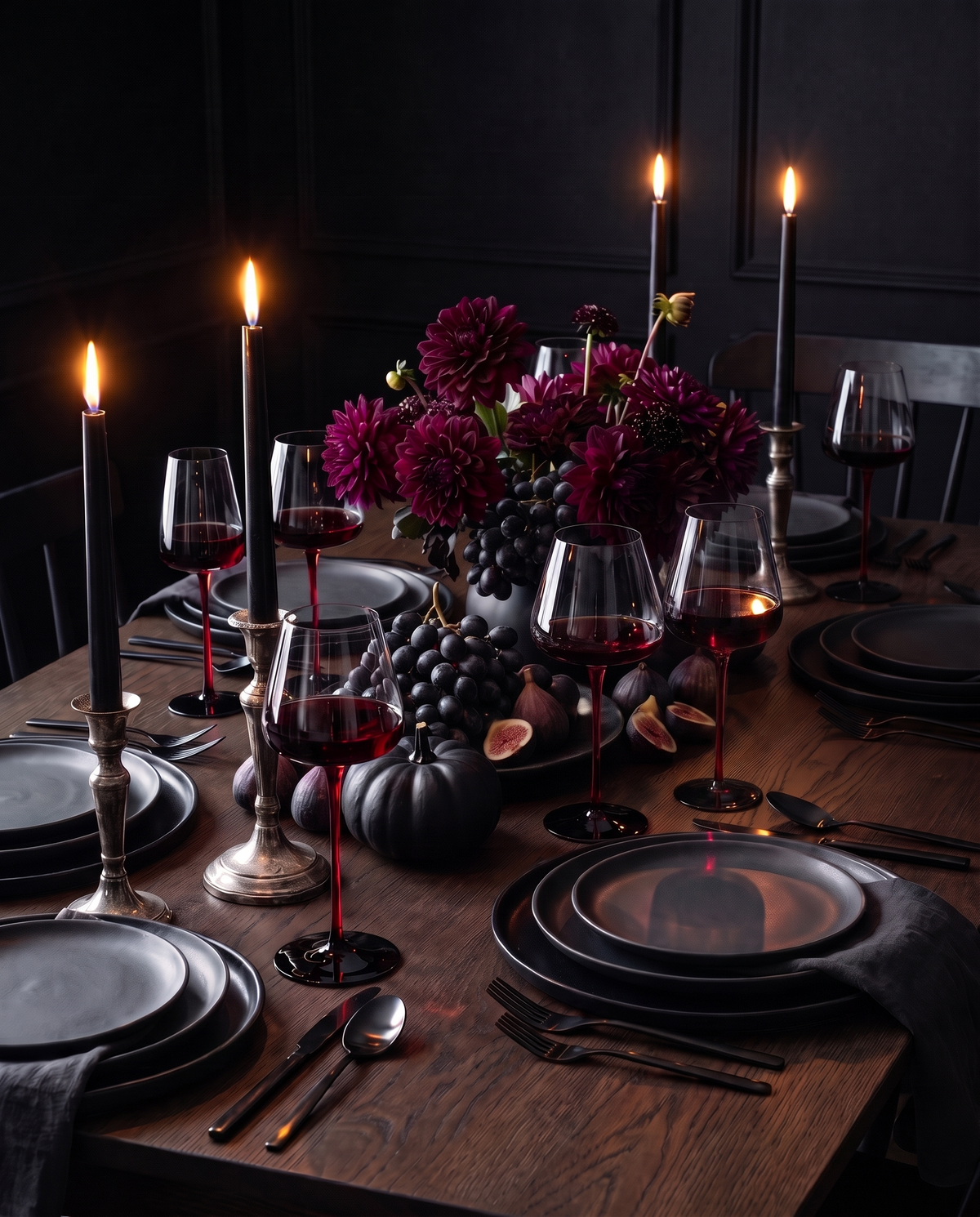 The table, dressed.