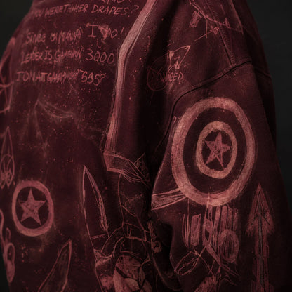 Bleached Marvel Hoodie