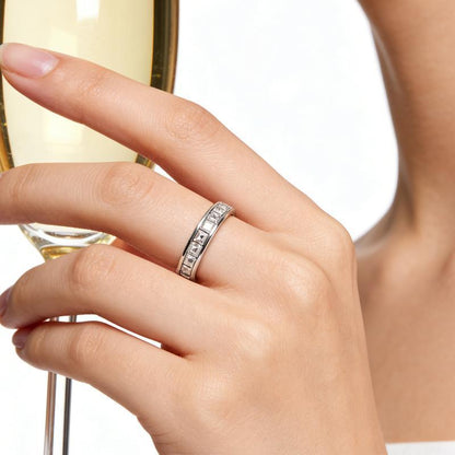 Steel Spinner Ring worn on the hand