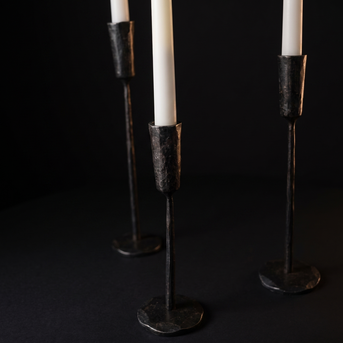 Blackened finish detail