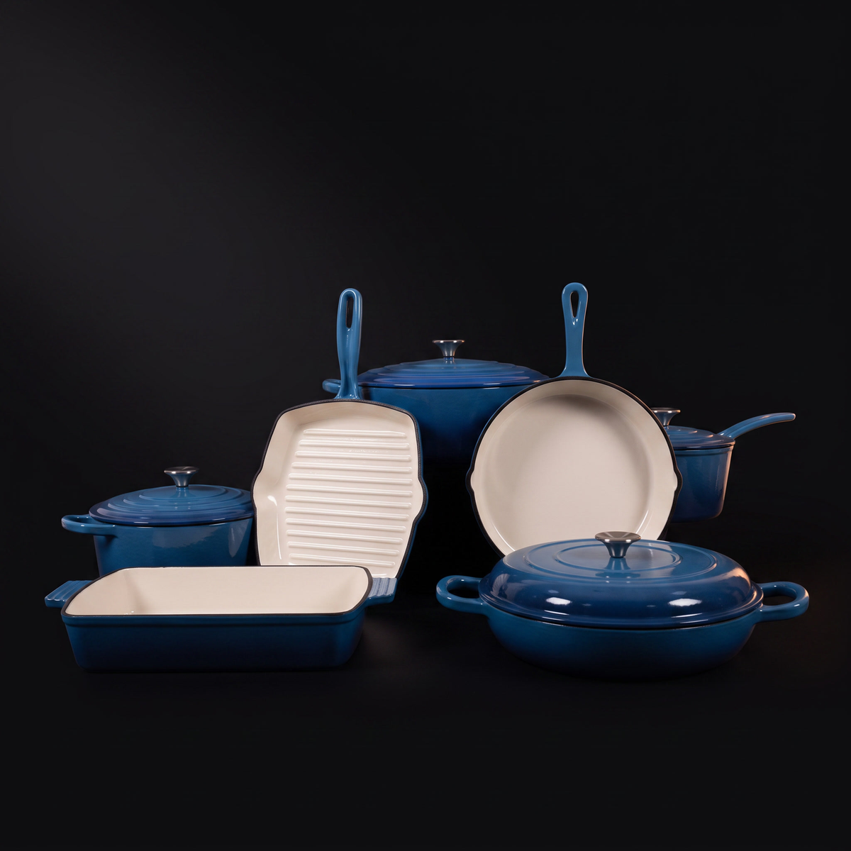 The Foundry Set in Deep Blue